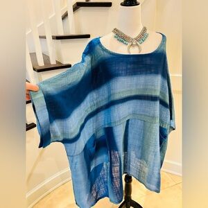 Oversize Italian Cotton Tunic Top